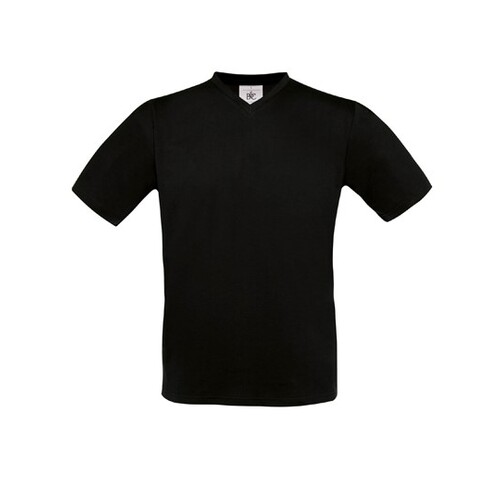 B&C T-Shirt Exact V-Neck (Black, S)