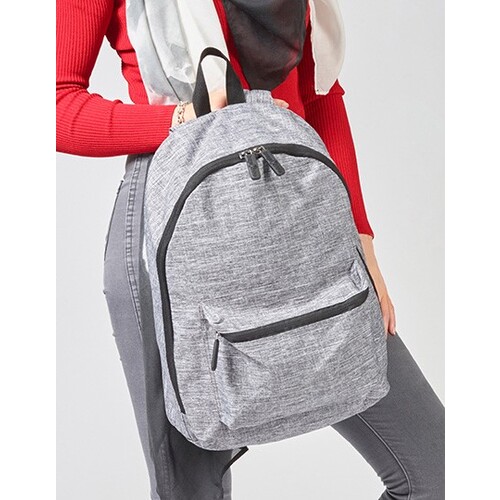 Bags2GO Daypack - Manhattan (Grey Melange, 39 x 27 x 15,5 cm)