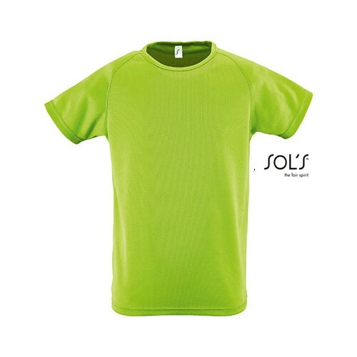 SOL´S Kids´ Raglan Sleeved T-Shirt Sporty (Apple Green, 6 Jahre (106/116))