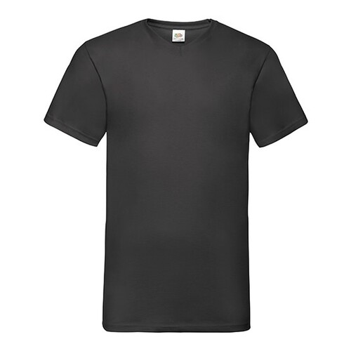 Fruit of the Loom Valueweight V-Neck T (Black, 3XL)