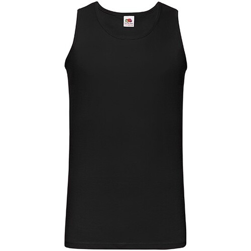 Fruit of the Loom Valueweight Athletic Vest (Black, 3XL)
