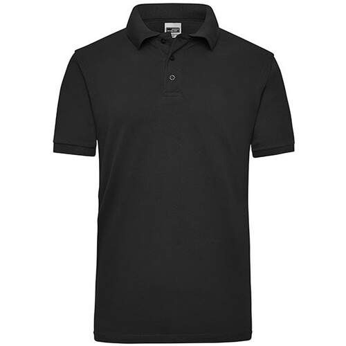 James&Nicholson Men´s Workwear Polo (Black, 4XL)