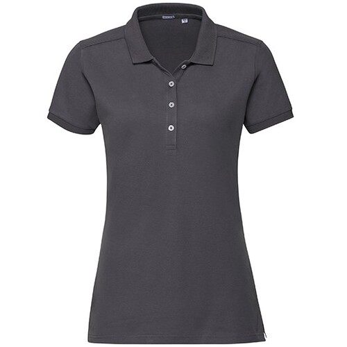 Ladies` fitted stretch polo