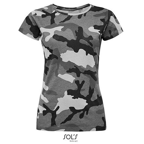 T-shirt camouflage pour femme