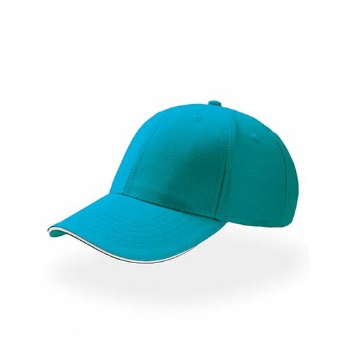 Atlantis Headwear Sport Sandwich Cap (Turquoise, White, One Size)