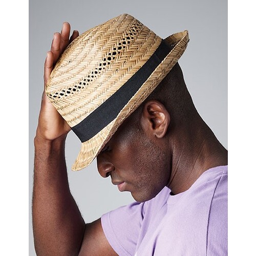 Beechfield Straw Summer Trilby (Natural, S/M)