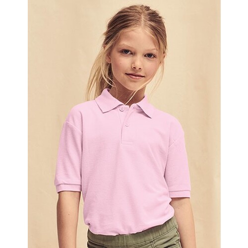 Fruit of the Loom Kids´ 65/35 Polo (Heather Green, 104)