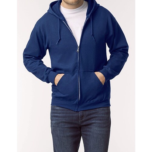 Gildan Heavy Blend™ Adult Full Zip Hooded Sweatshirt (Ash (Heather), S)