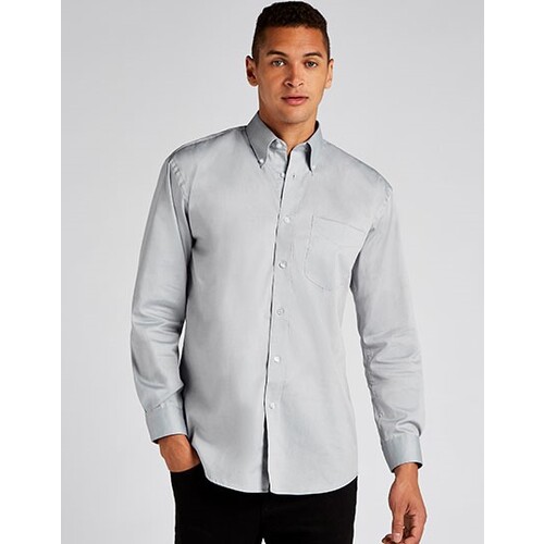Kustom Kit Men´s Classic Fit Premium Oxford Shirt Long Sleeve (White, 53/54 (5XL/21))