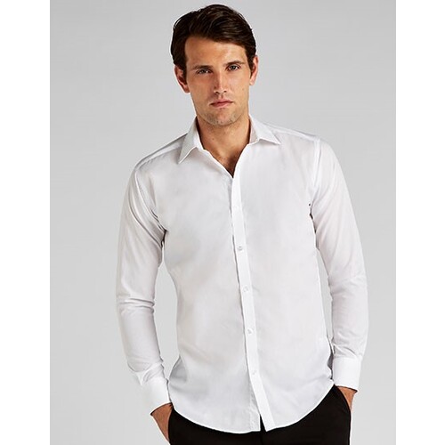 Kustom Kit Men´s Slim Fit Business Shirt Long Sleeve (Black, 36 (14))