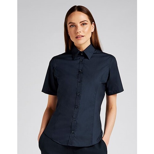 Kustom Kit Women´s Tailored Fit Business Shirt Short Sleeve (Black, 32 (XXS/6))