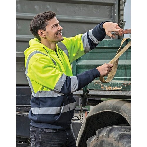 Korntex HiVis Workwear Hooded SweatJacket Galway YOW!