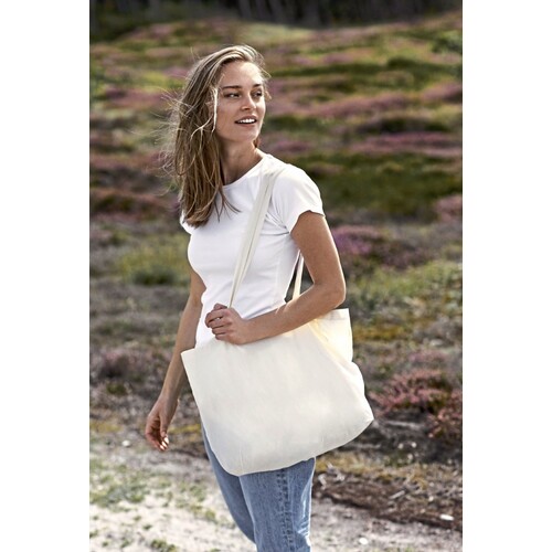 Neutral Shopping Bag With Gusset (Charcoal, 51 x 32 x 14 cm)