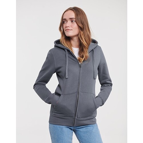 Russell Ladies' Authentic Zipped Hood Jacket (French Navy, XXL)