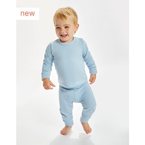 Babybugz baby pajamas (Dusty Blue, 18-24 Monate)