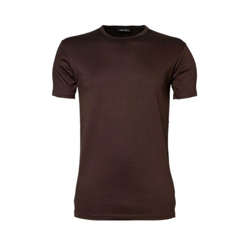 Camiseta Interlock Tee Jays para hombre (Chocolate, M)