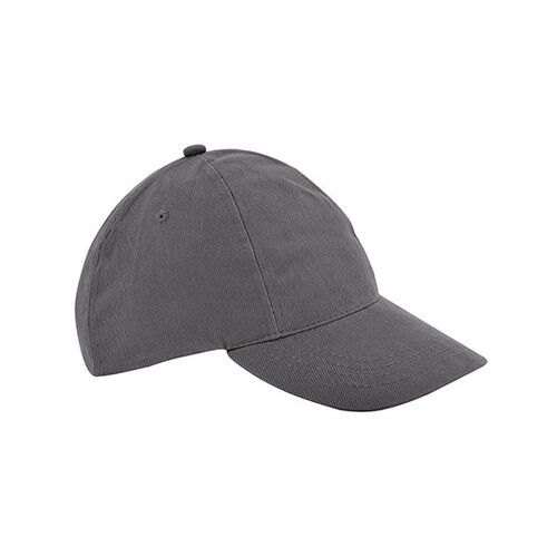 L-merch Kids' Brushed Cap (Dark Grey, One Size)