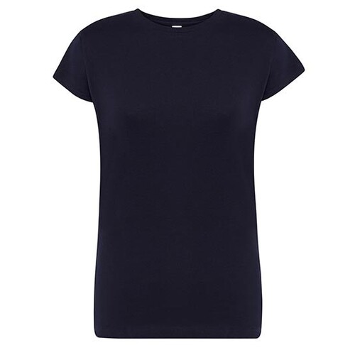 JHK Ladies' Regular Premium T-Shirt (Navy, M)