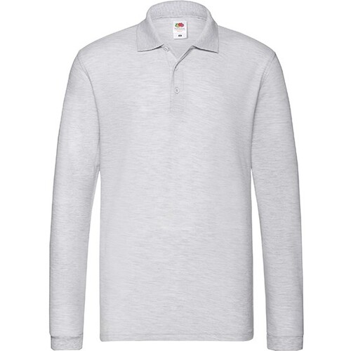 Polo à manches longues Premium Fruit of the Loom (Athletic Heather, XXL)