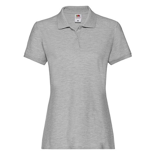 Polo Premium de mujer Fruit of the Loom (Athletic Heather, L)