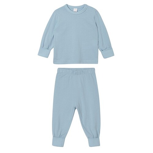 Babybugz baby pajamas (Dusty Blue, 18-24 Monate)
