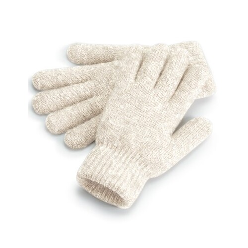 Beechfield Cosy Ribbed Cuff Gloves (Almond Marl, One Size)