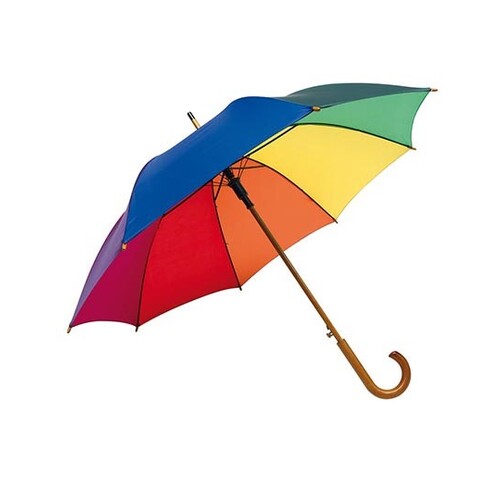 L-merch Parapluie automatique en bois Tango (Rainbow, Ø ca. 103 cm)
