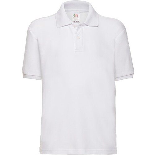 Fruit of the Loom Kids´ 65/35 Polo (White, 164)
