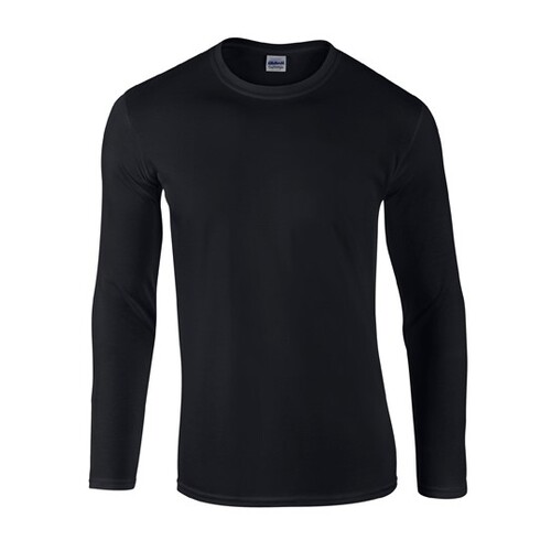 Gildan Softstyle® Adult Long Sleeve T-Shirt (Black, S)