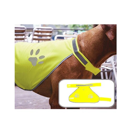 Korntex Stretchy Hi-Vis Safety Vest For Dogs Buenos Aires (Signal Yellow, M)