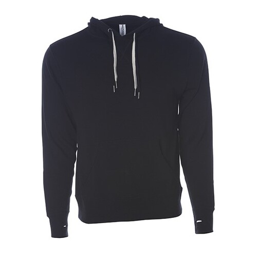 Independent Unisex Midweight French Terry Hooded Pullover (Black, XS)