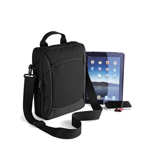 Quadra Executive Tablet Shoulder Bag (Black, 23 x 29 x 8 cm)