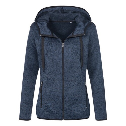 Stedman® Knit Fleece Jacket Women (Marina Blue Melange, S)