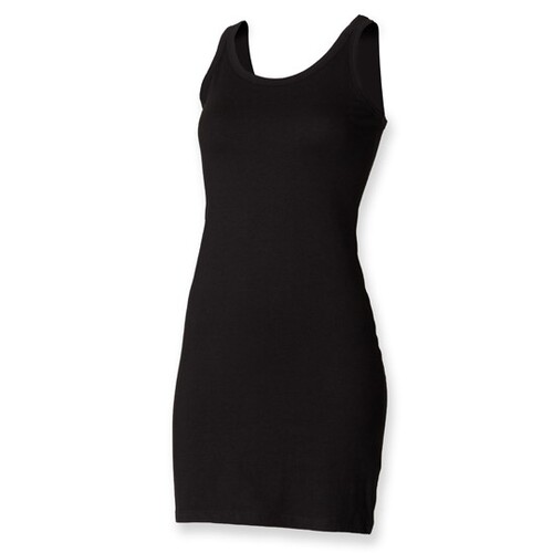 SF Women Women´s Stretch Vest Dress (Black, S)