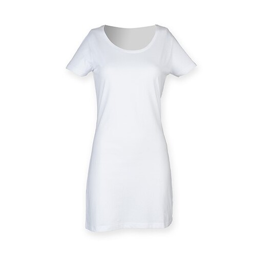 SF Women Women´s T-Shirt Dress (White, XL)