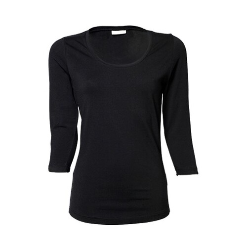 T-shirt extensible à manches 3/4 pour femmes