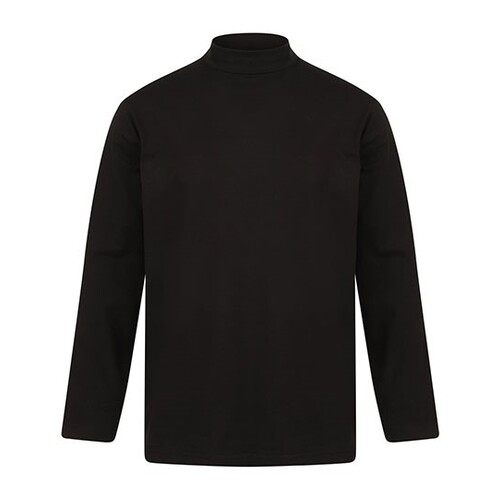 Roll-neck long-sleeve top