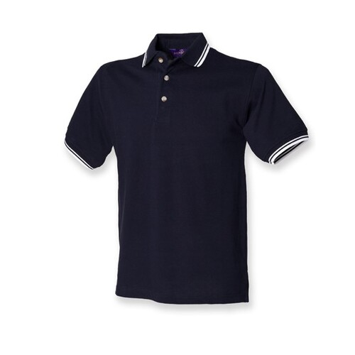 Double tipped piqué polo shirt