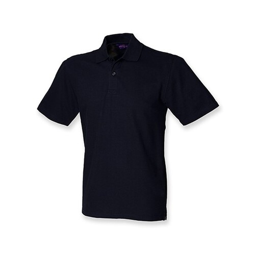 Henbury Men´s Stretch Piqué Polo Shirt (Navy, XXL)