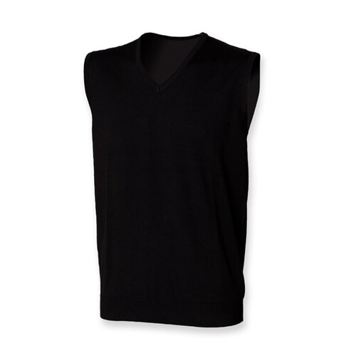 Men`s Lightweight Sleeveless V-Neck Jumper