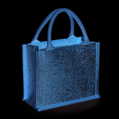 Westford Mill Shimmer Jute Mini Gift Bag (Natural Gold, 26 x 22 x 14 cm)