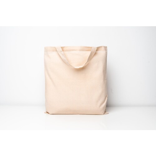 Printwear Cotton Bag PREMIUM Short Handles (Natural, approx. 38 x 42 cm)