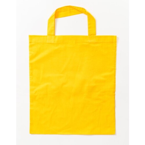 Printwear Cotton Bag Colored Short Handles (Yellow (ca. Pantone 115U-HKS 04), ca. 38 x 42 cm)