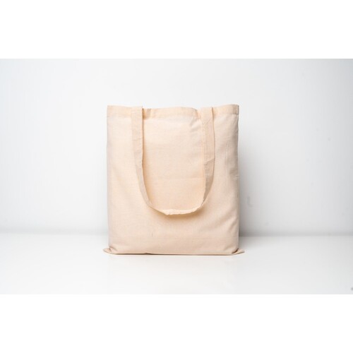 Printwear Cotton Bag PREMIUM Long Handles (Natural, approx. 38 x 42 cm)