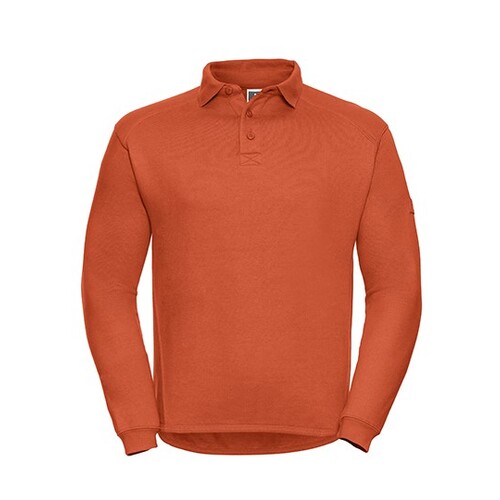 Russell Heavy Duty Workwear Collar Sweatshirt (Orange, 3XL)