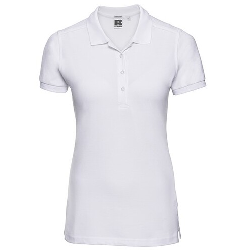 Russell Ladies´ Fitted Stretch Polo (White, XXL)