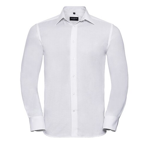 Chemise Oxford ajustée à manches longues pour hommes