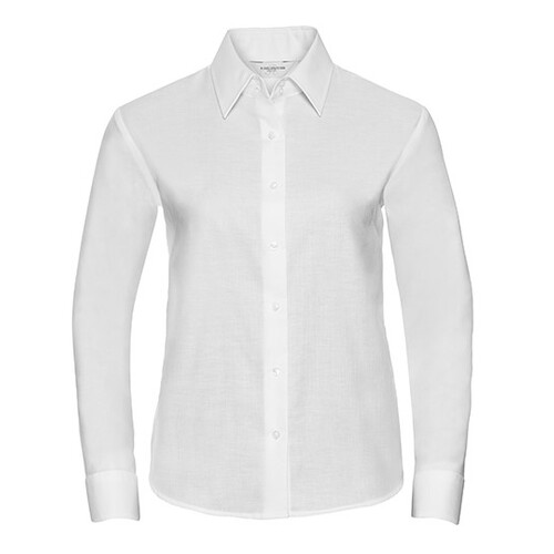 Russell Collection Ladies´ Long Sleeve Classic Oxford Shirt (White, XXL)