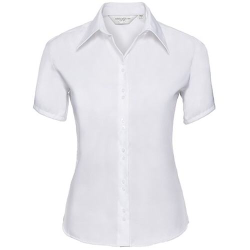 Russell Collection Ladies´ Short Sleeve Tailored Ultimate Non-Iron Shirt (White, 4XL)