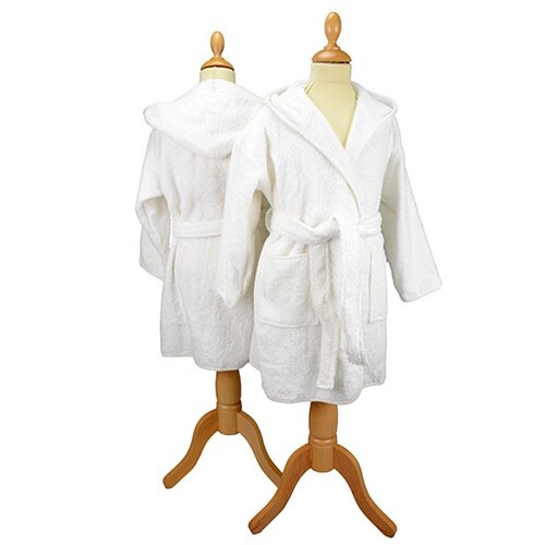 ARTG Boyzz&Girlzz® Hooded Bathrobe (White, White, 152/164)